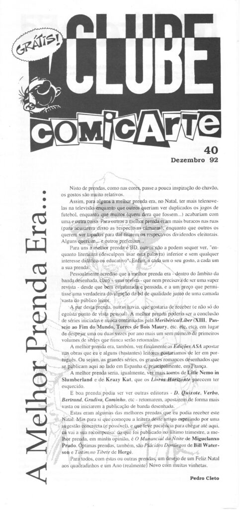 Clube Comicarte #40