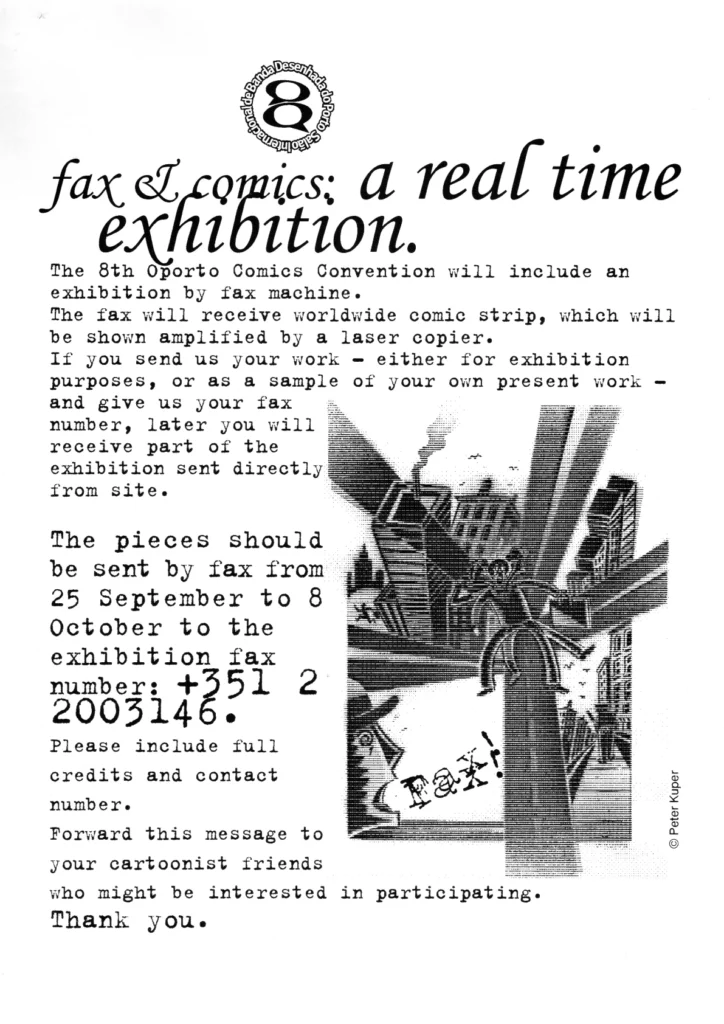 Fax & Comics: A Real Time Exhibition